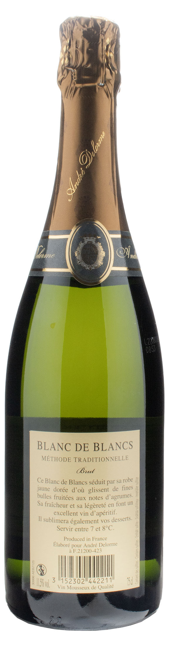 Andre Delorme Blanc de Blancs Brut Methode Traditionelle