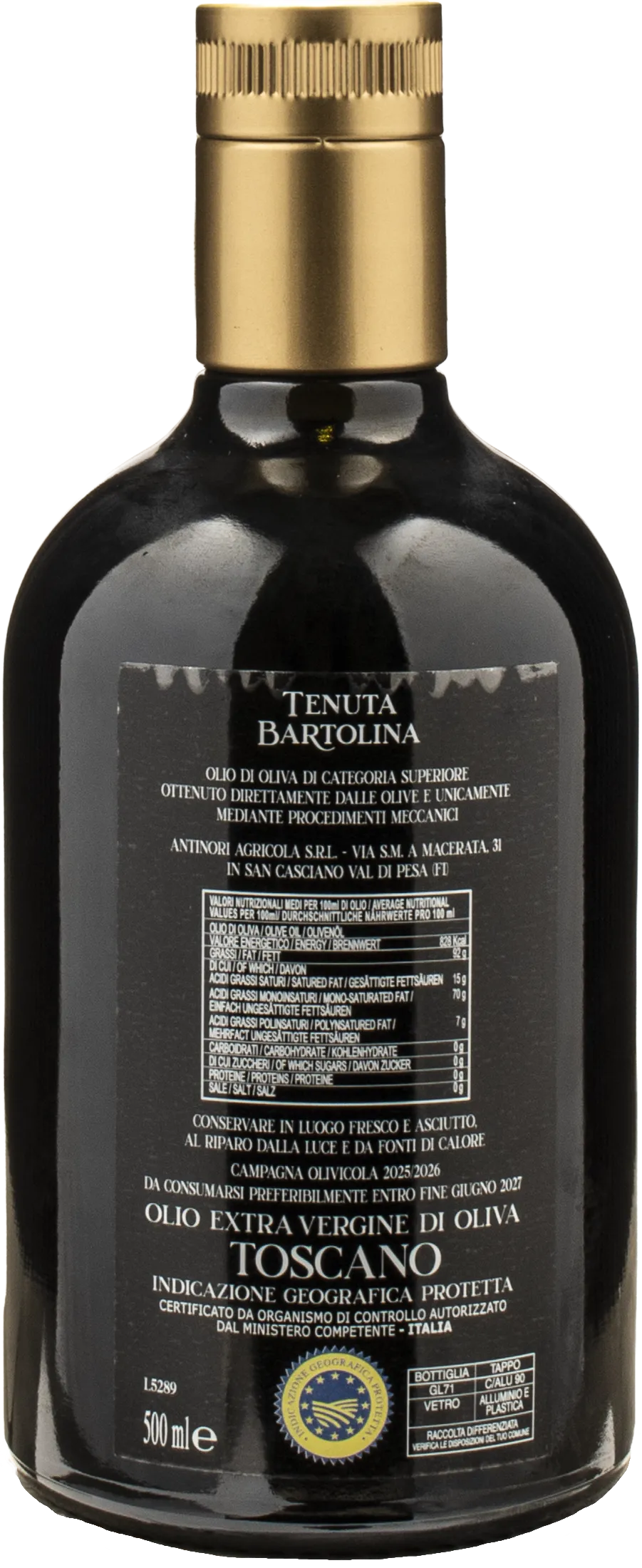 Marchesi Antinori Extra Virgin Olive Oil 0.5L 2025
