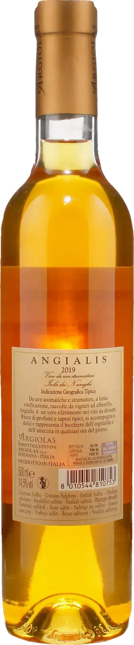 Argiolas Angialis 0.5L 2019