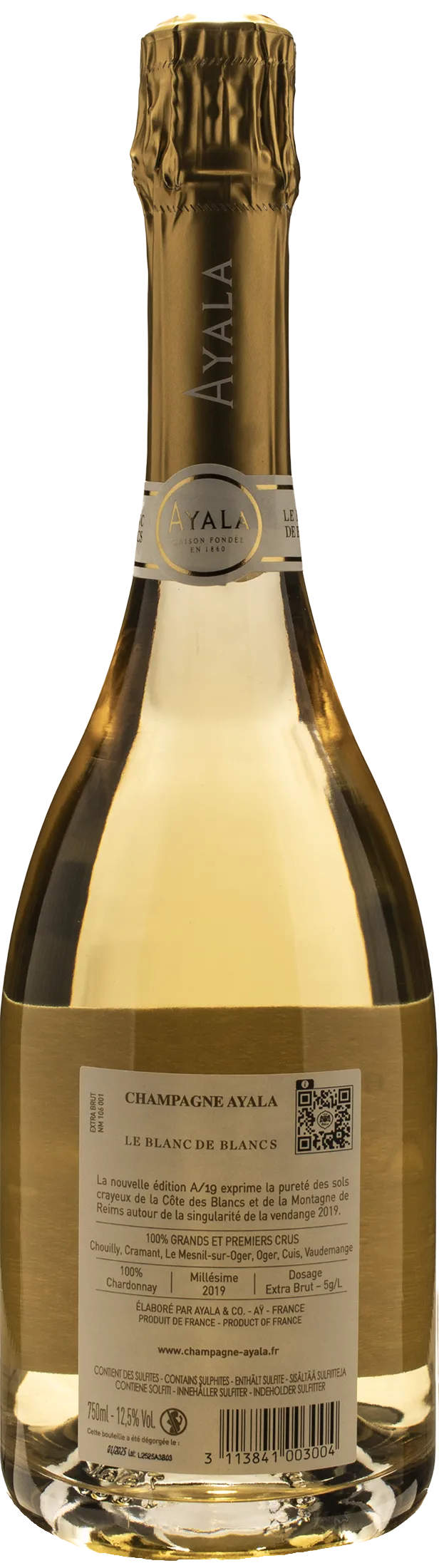 Ayala Champagne A/19 Le Blanc de Blancs Extra Brut 2019