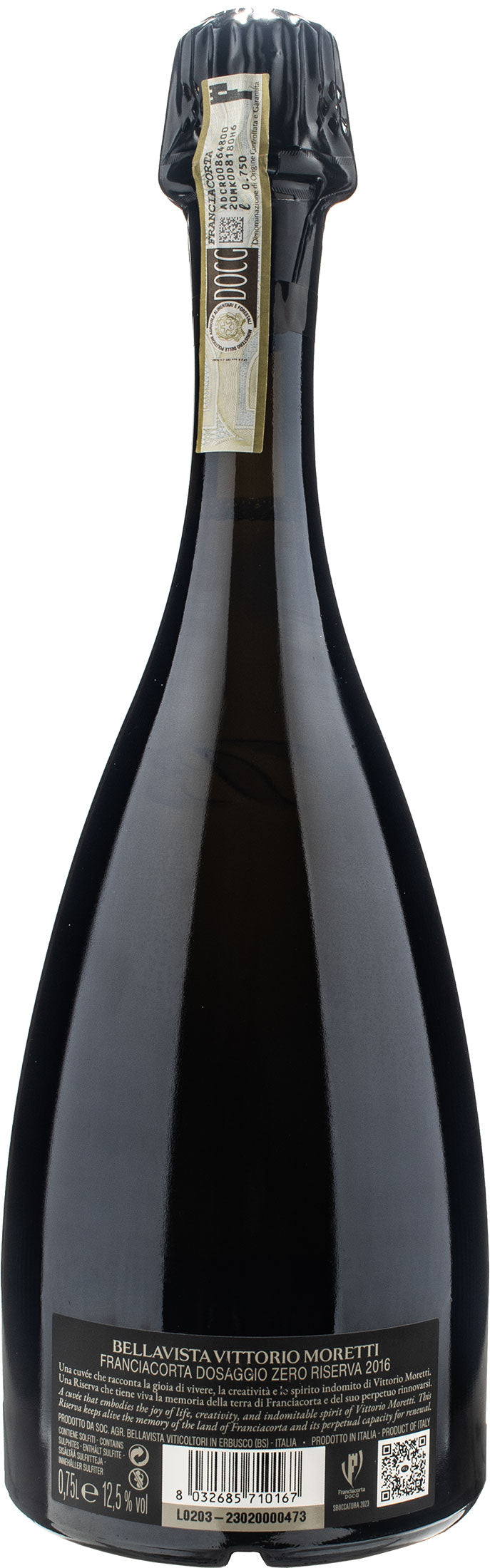 Bellavista Franciacorta Vittorio Moretti Dosaggio Zero Riserva 2016