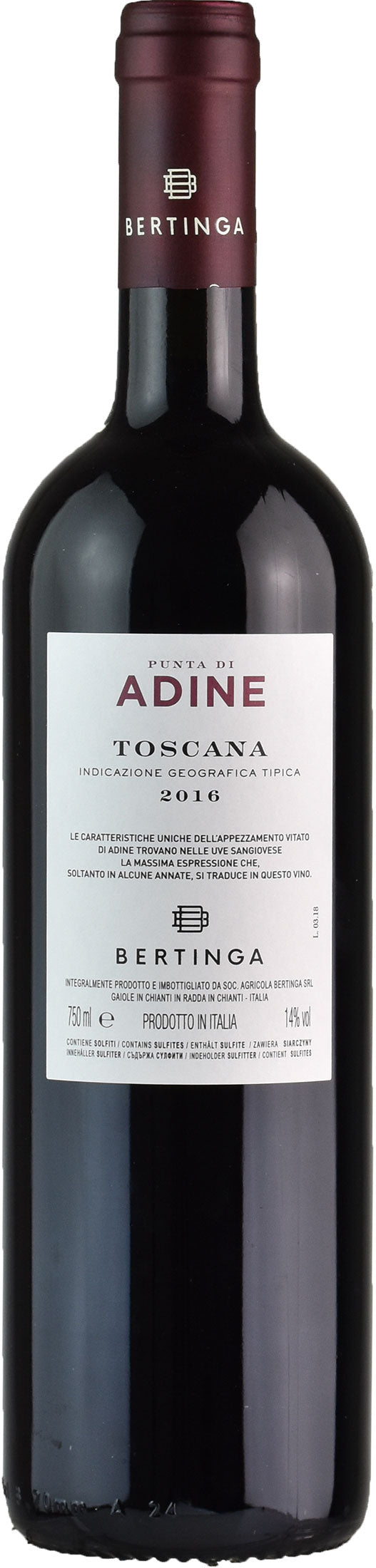 Bertinga Punta di Adine 2016