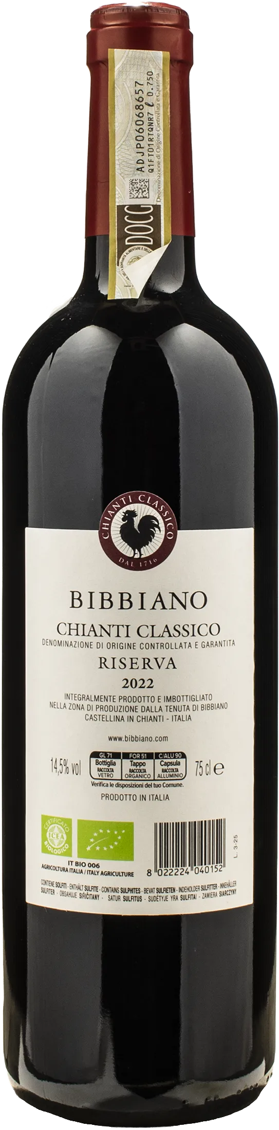 Bibbiano Chianti Classico Marzi Riserva 2022