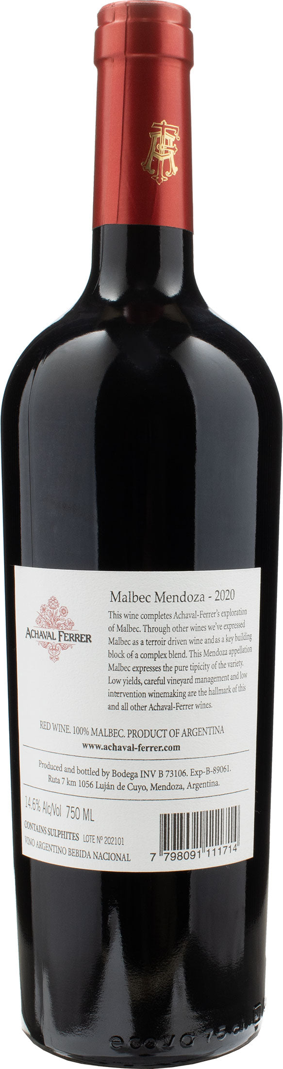 Bodega Achaval Ferrer Malbec Mendoza 2020