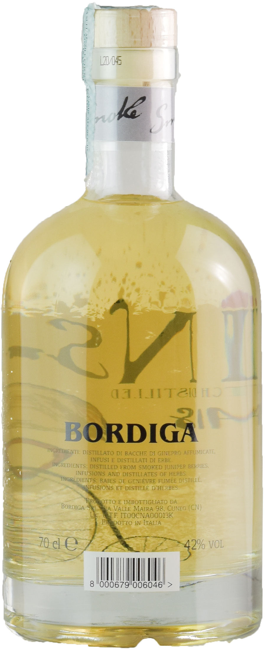 Bordiga Gin Premium Smoke 0.7l