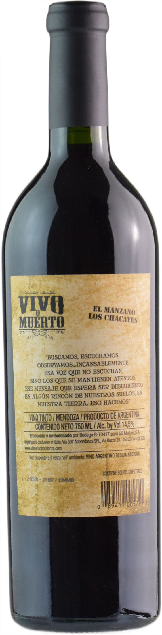 Buscado Vivo o Muerto El Manzano 2018