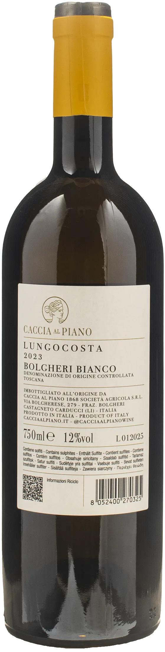Caccia al Piano Bolgheri Bianco Lungocosta 2023