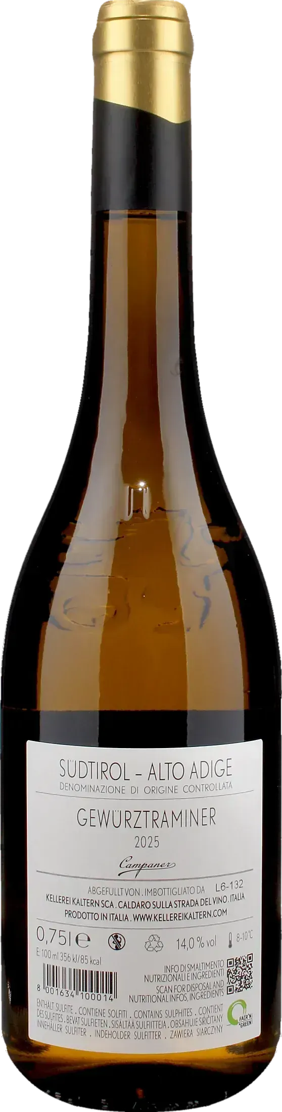 Caldaro Gewurztraminer Campaner 2025