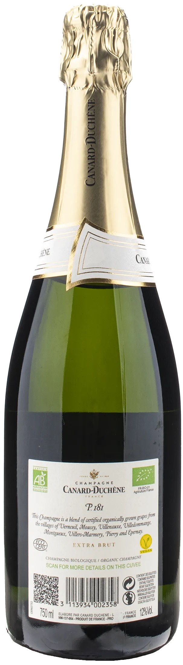 Canard Duchene Champagne P. 181 Extra Brut