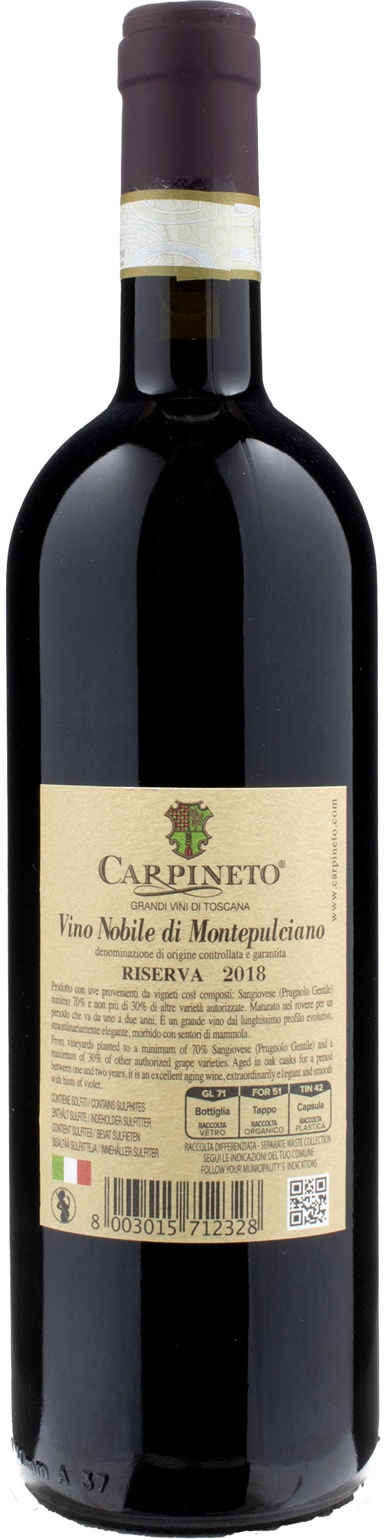 Carpineto Nobile di Montepulciano Riserva 2018