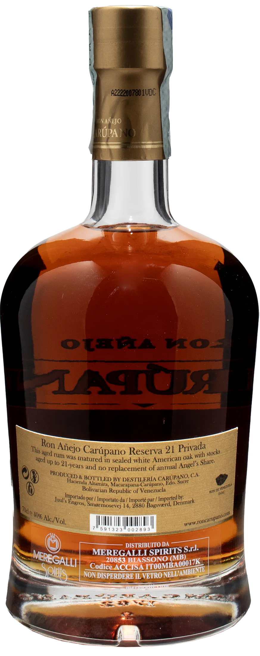 Carupano Ron Anejo Reserva 21 Privada 0.7L