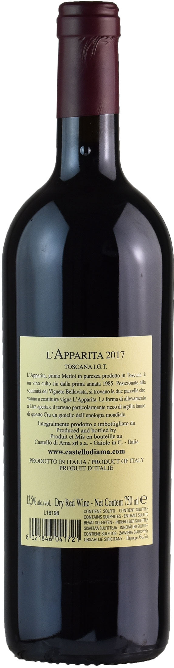 Castello di Ama Merlot l'Apparita 2017