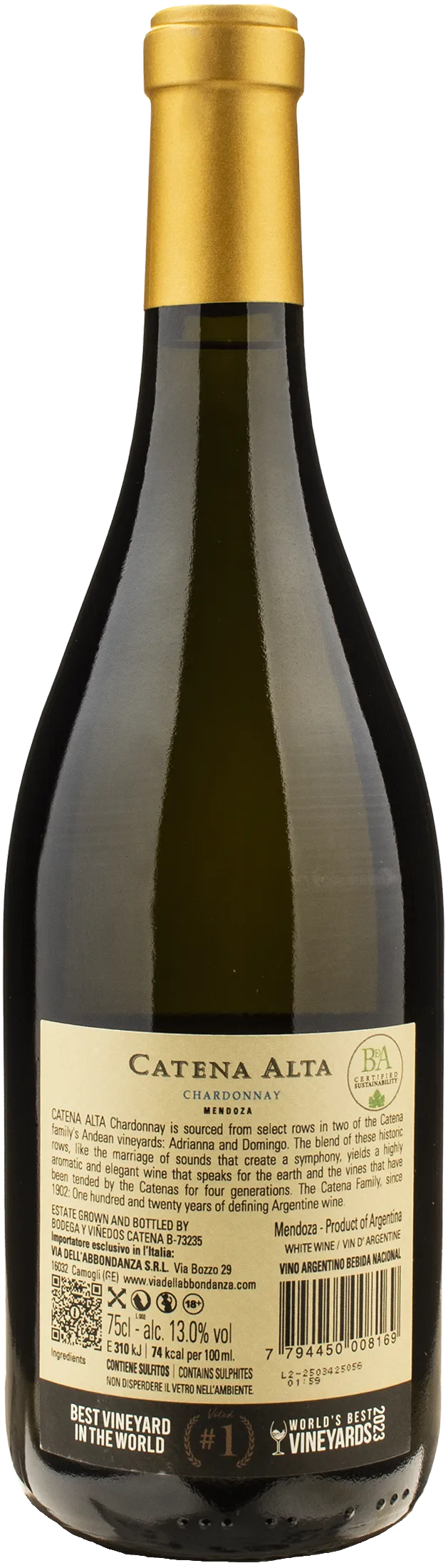 Catena Zapata Catena Alta Chardonnay 2022