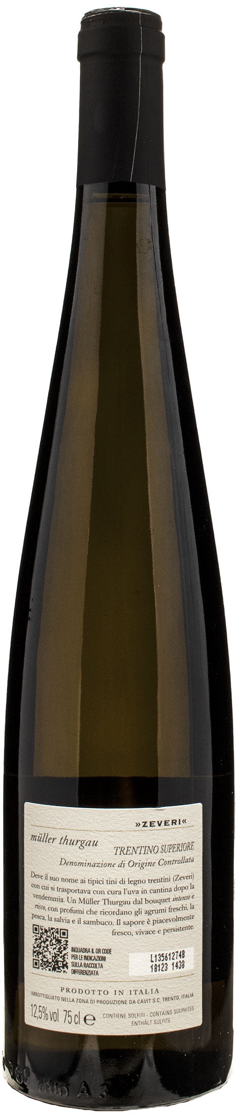 Cavit Trentino Superiore Muller Thurgau Zeveri 2022