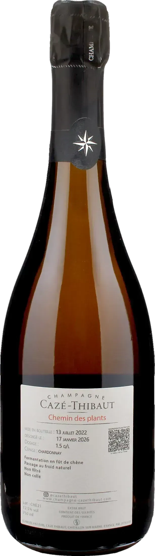 Caze Thibaut Champagne Extra Brut Chemin des Plants