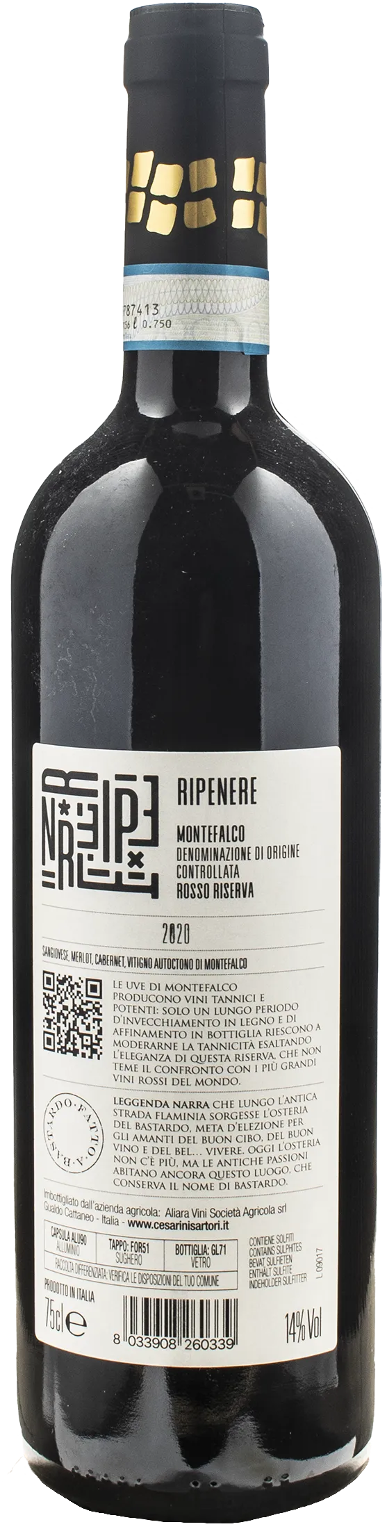 Cesarini Sartori Ripenere Montefalco Rosso Riserva 2020