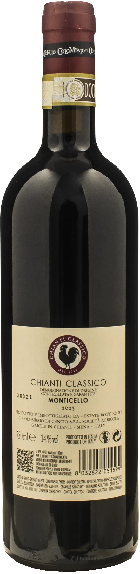 Colombaio di Cencio Chianti Classico Monticello 2023