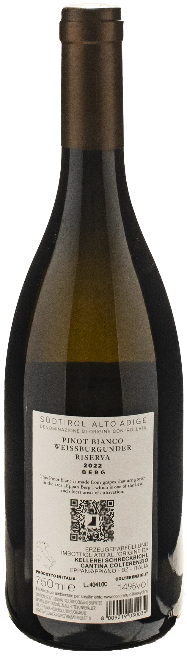 Colterenzio Pinot Bianco Berg Riserva 2022