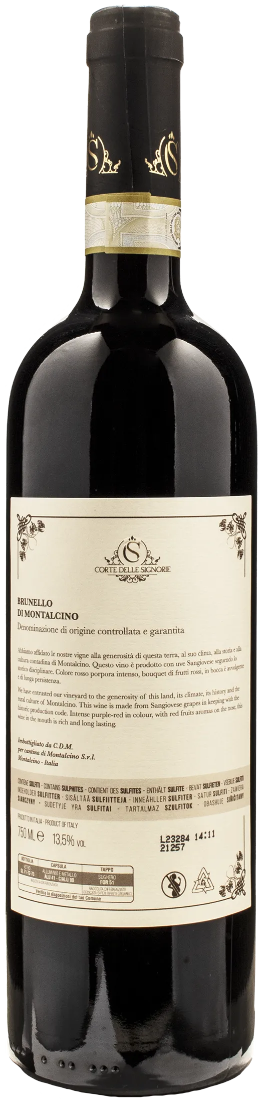 Corte delle Signorie Brunello di Montalcino Conte Palatino 2017