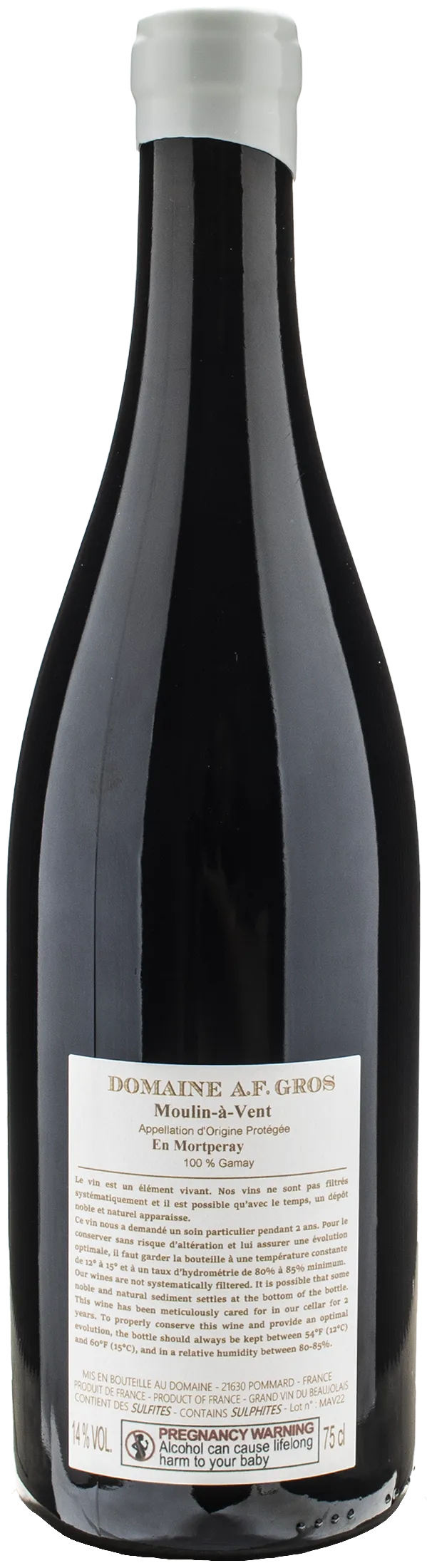 Domaine A.F. Gros Moulin a Vent En Mortperay 2022