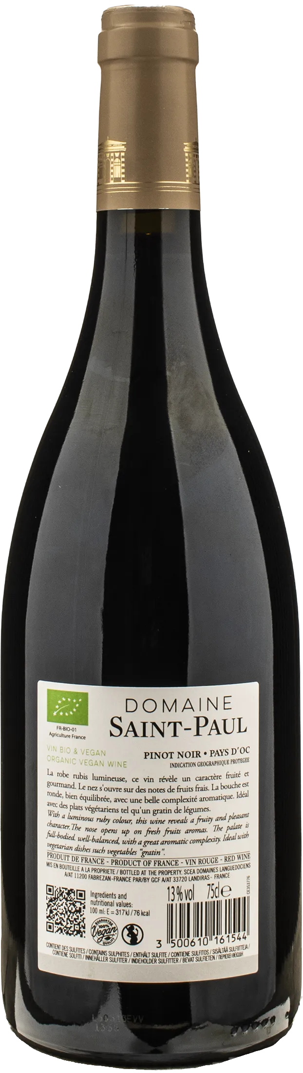 Domaine de Saint Paul Pinot Noir 2024