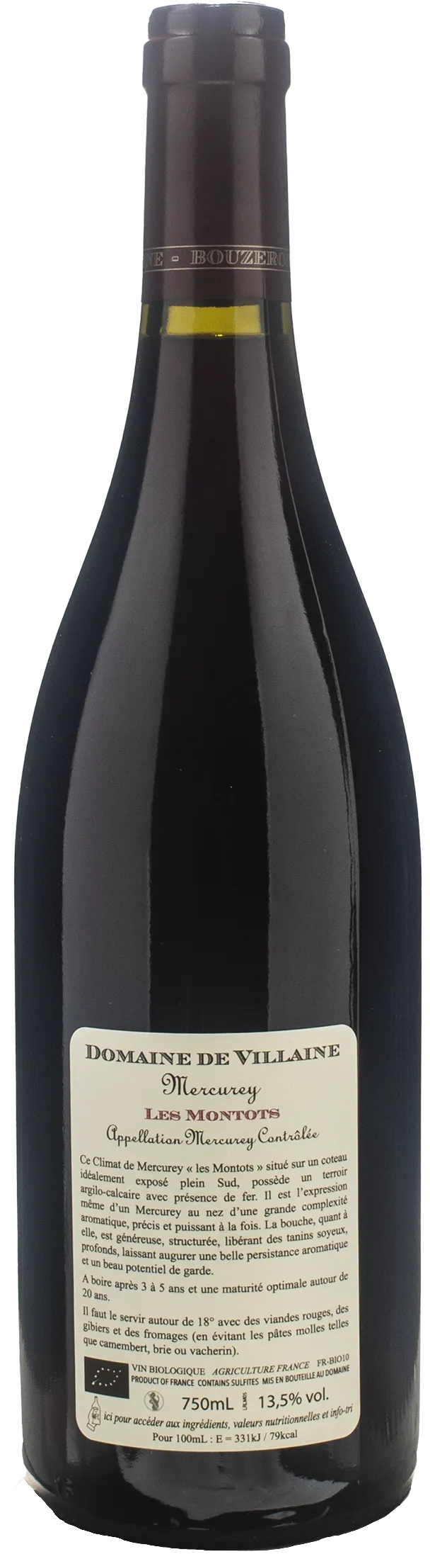 Domaine de Villaine Mercurey Les Montots 2023