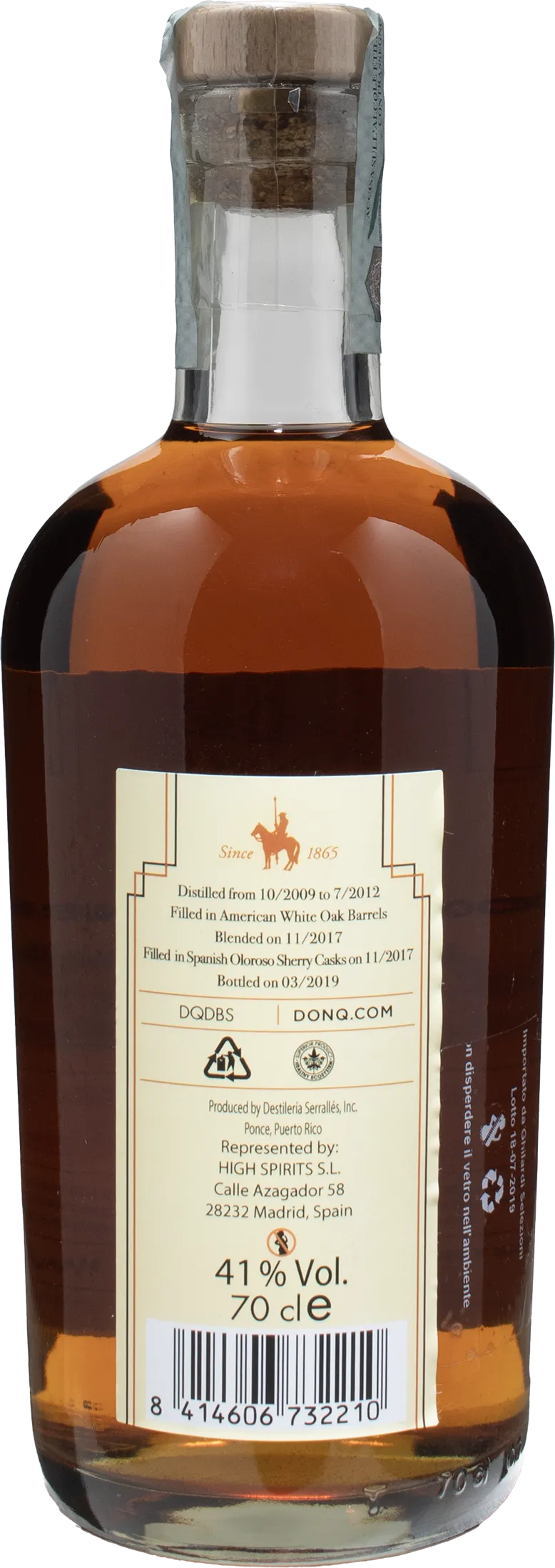 Don Q Rum Sherry Double Cask Finish 0.70L