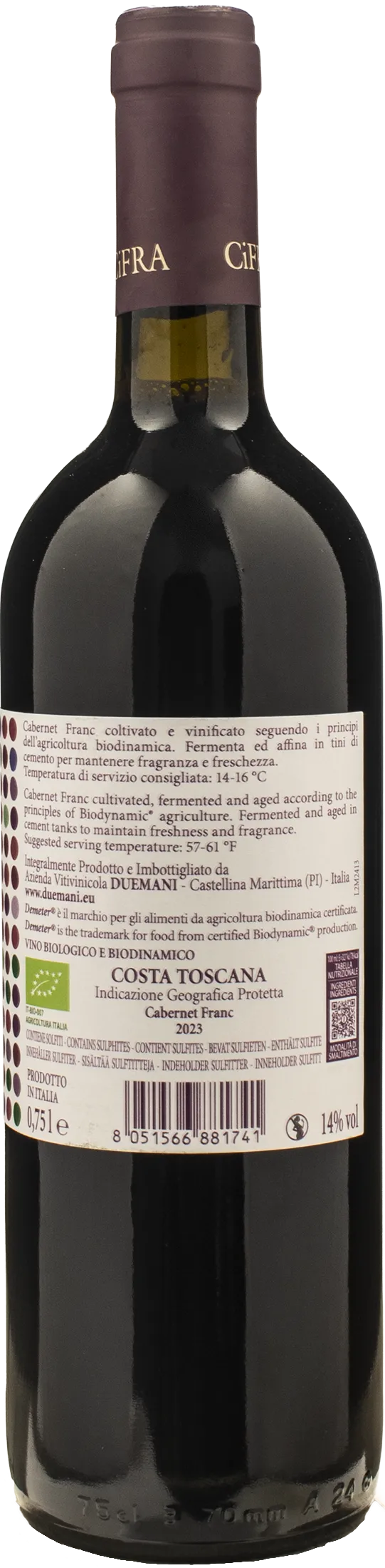 Duemani Cifra Cabernet Franc 2023