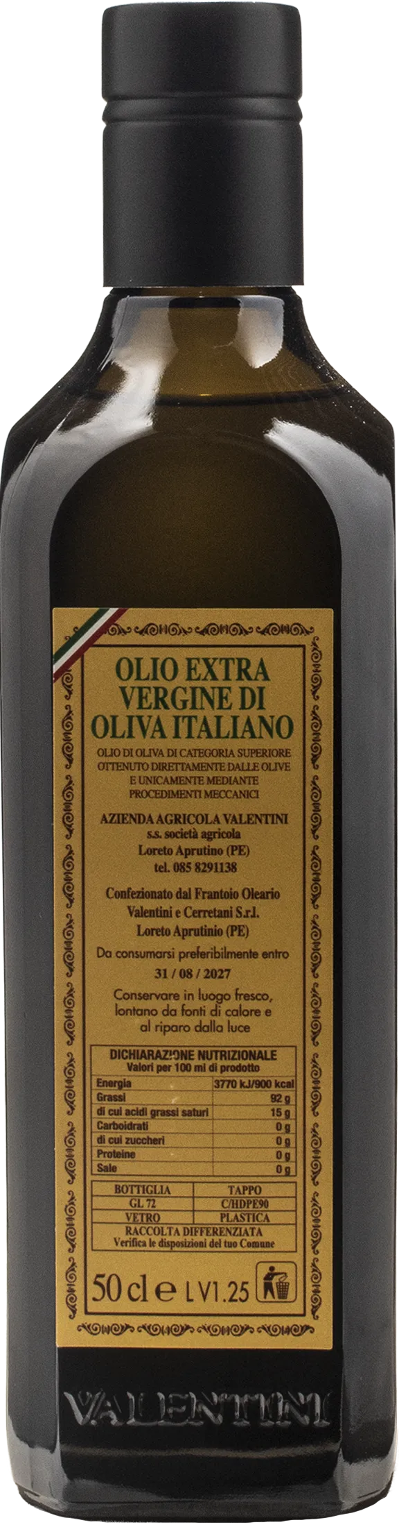 Edoardo Valentini Olio Extra Vergine di Oliva 0.5L 2025