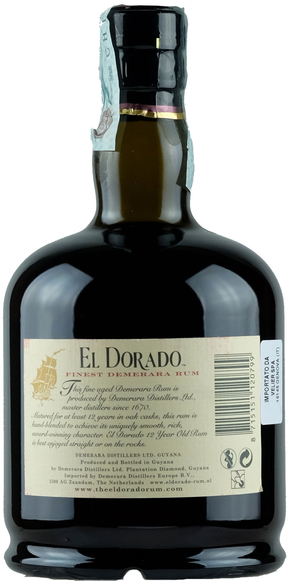 El Dorado Rum 12 Y.O. 0.7L