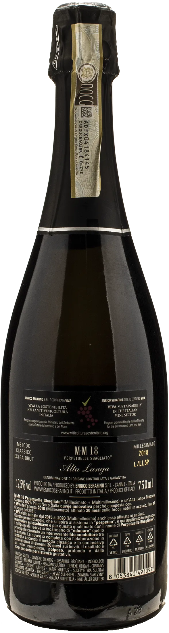 Enrico Serafino Alta Langa M+M Perpetuelle Sbagliato 2018