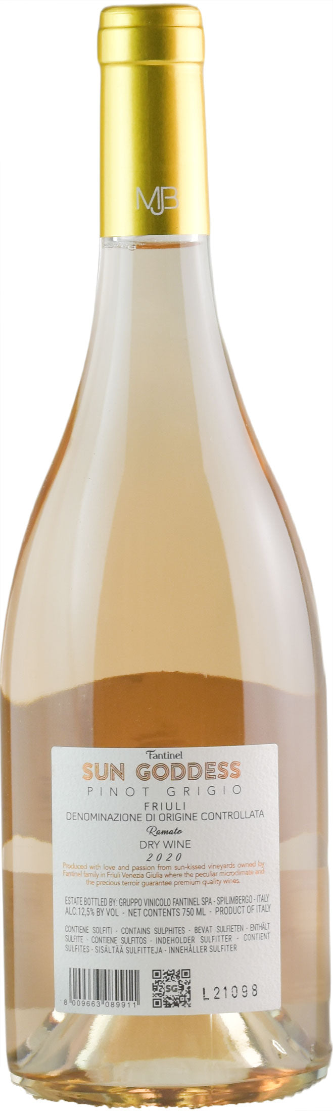 Fantinel Pinot Grigio Ramato Sun Goddess 2020