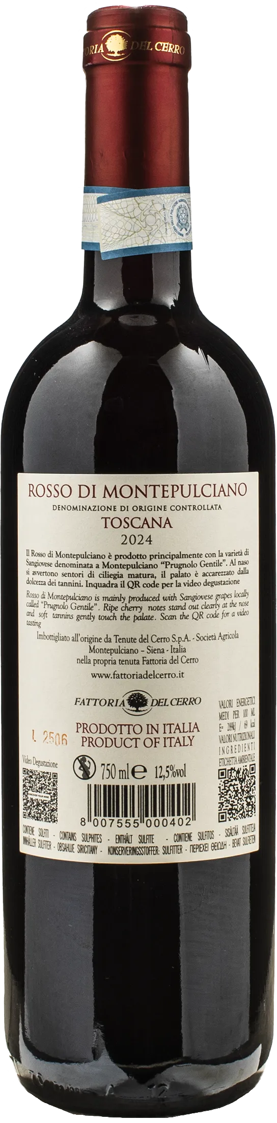 Fattoria del Cerro Rosso di Montepulciano 2024