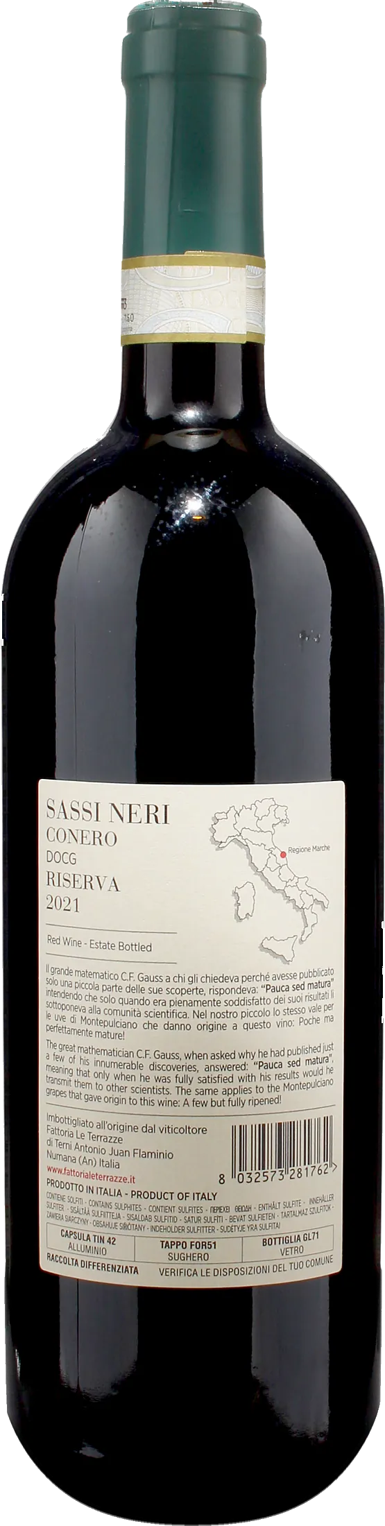 Fattoria Le Terrazze Conero Sassi Neri Riserva 2021