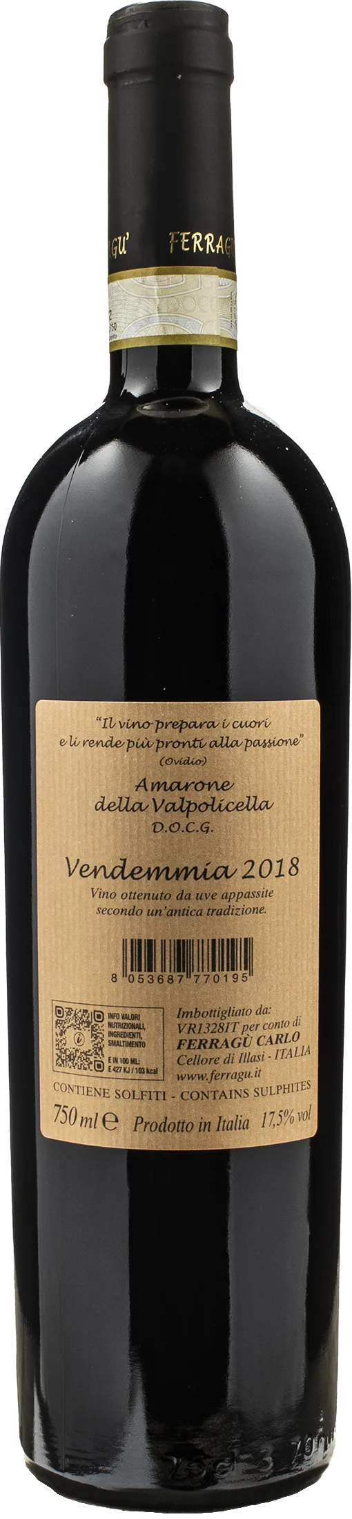 Ferragu Amarone della Valpolicella 2018