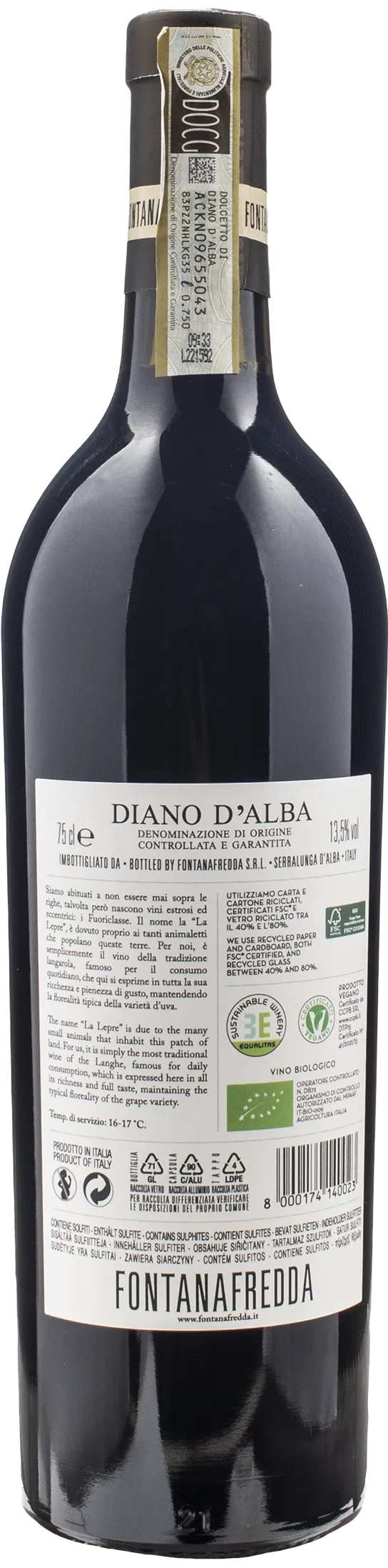Fontanafredda Diano d'Alba La Lepre 2021