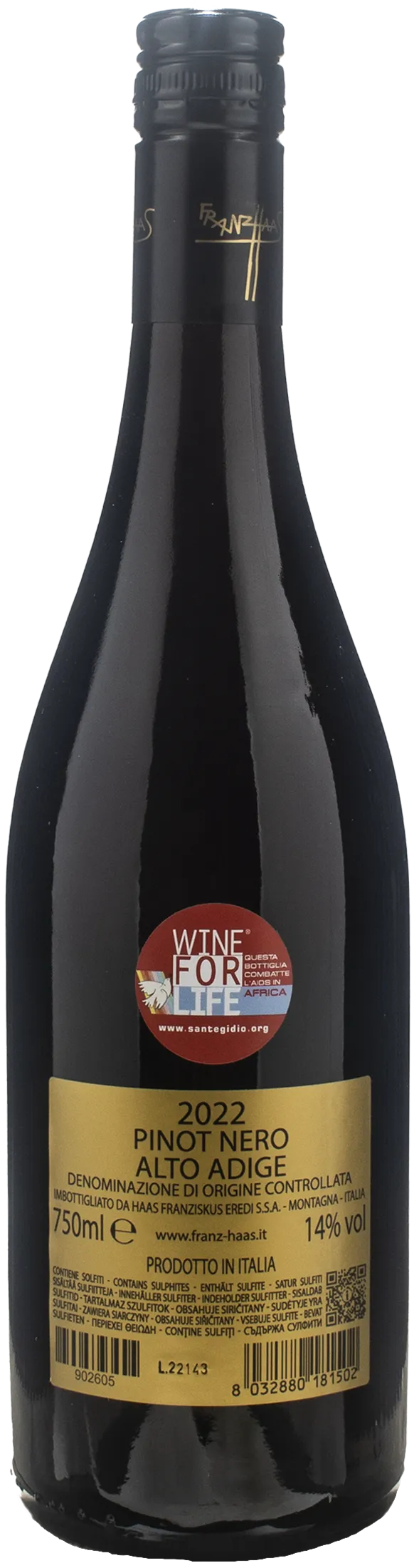 Franz Haas Pinot Nero Schweizer 2022