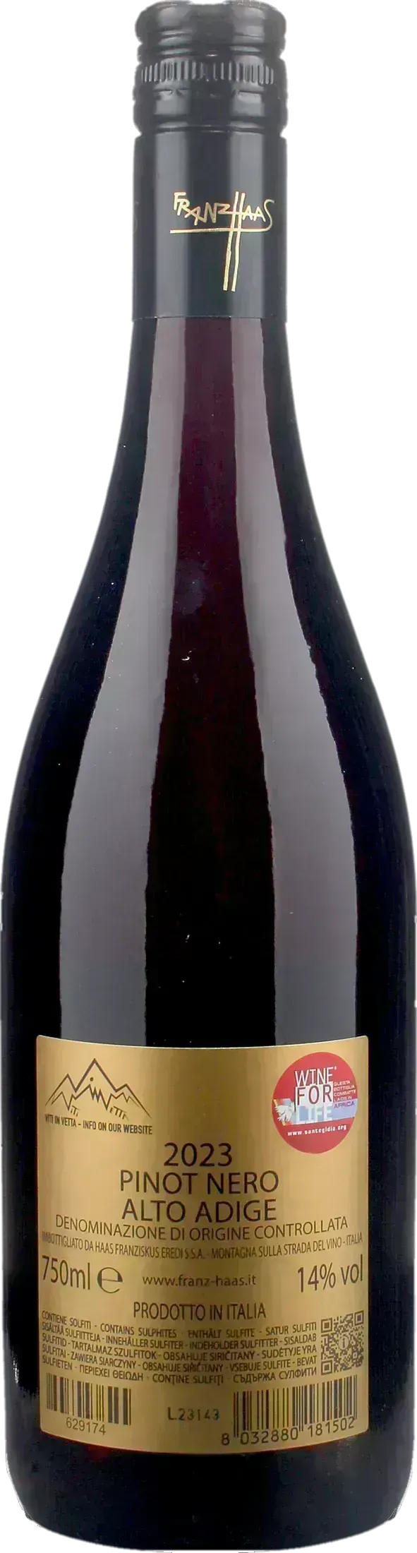 Franz Haas Pinot Nero Schweizer 2023