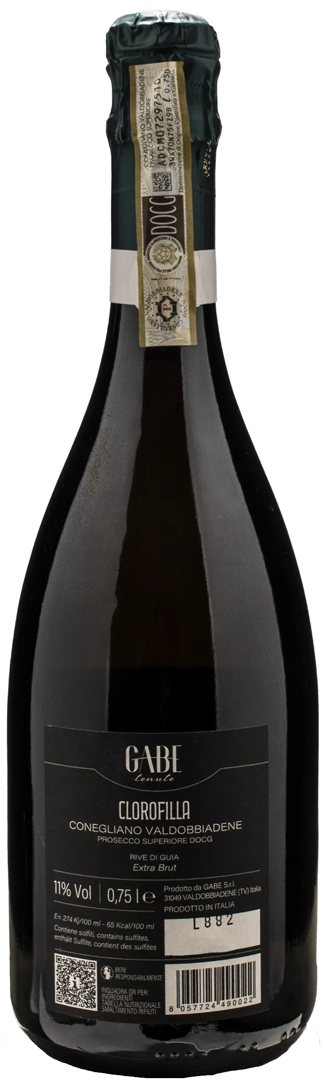 Gabe Conegliano Valdobbiadene Prosecco Extra Brut Clorofilla 2023