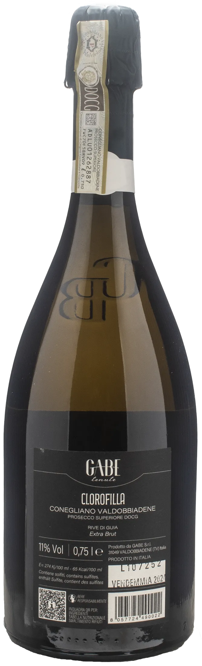 Gabe Conegliano Valdobbiadene Rive di Guia Clorofilla Extra Brut 2024