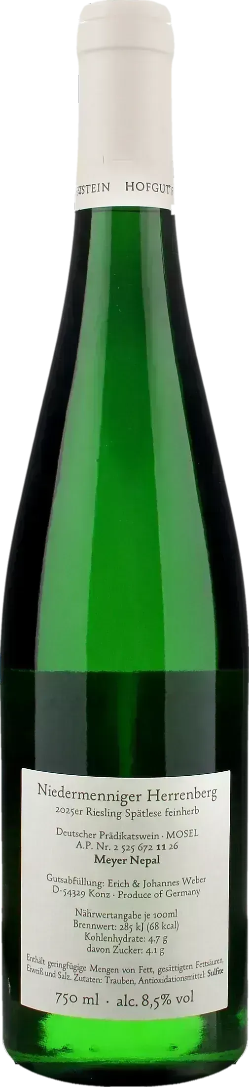 Hofgut Falkenstein Niedermenniger Herrenberg Riesling Feinherb 2025