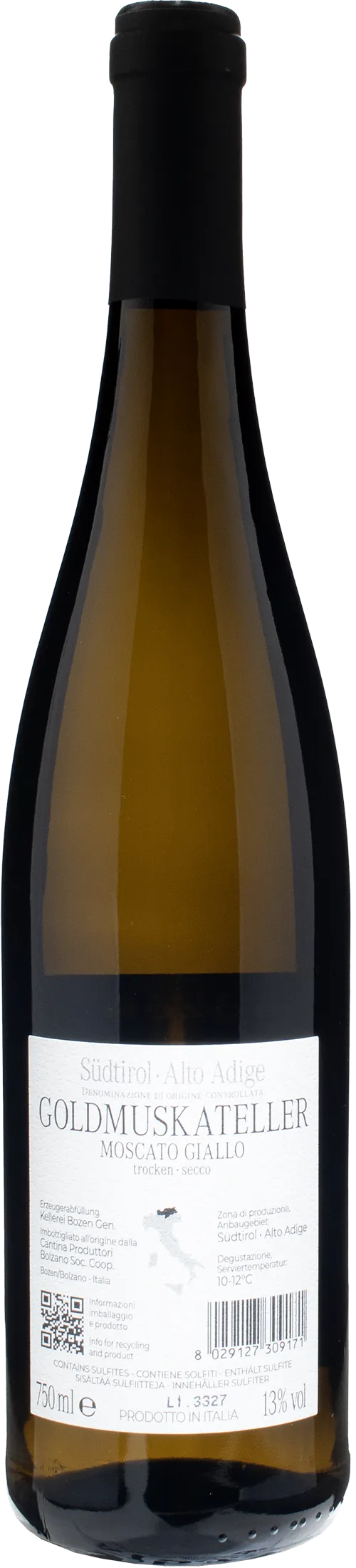 Kellerei Bozen Moscato Giallo 2022