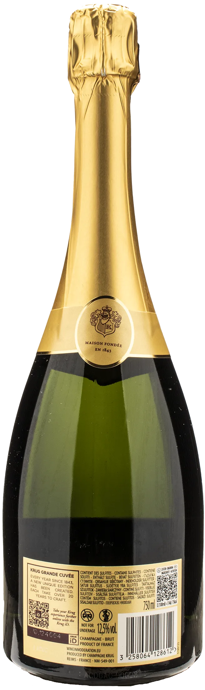 Krug Champagne Grande Cuvee Brut Edition 173eme