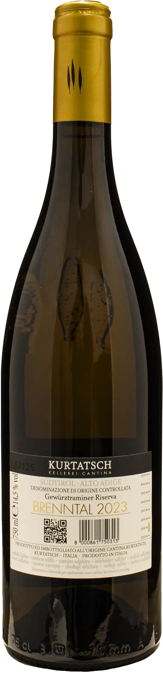 Kurtatsch Brenntal Gewurztraminer Riserva 2023