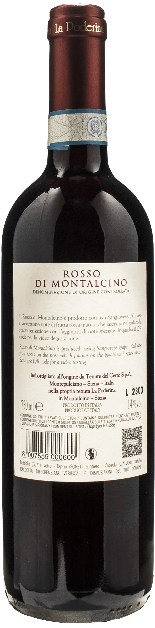 La Poderina Rosso di Montalcino 2022
