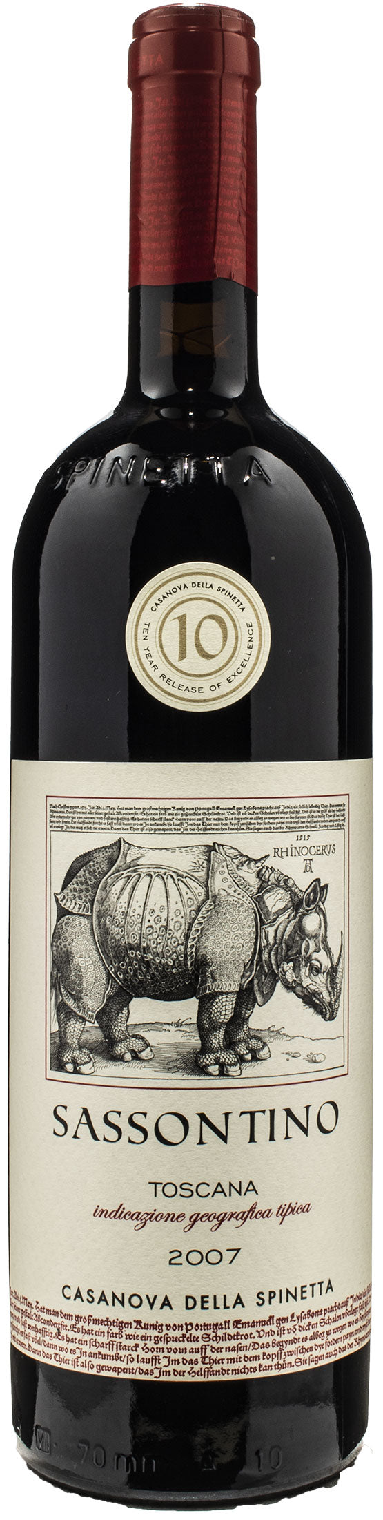 Casanova della Spinetta Toscana Sangiovese Rosso Sassontino 2007