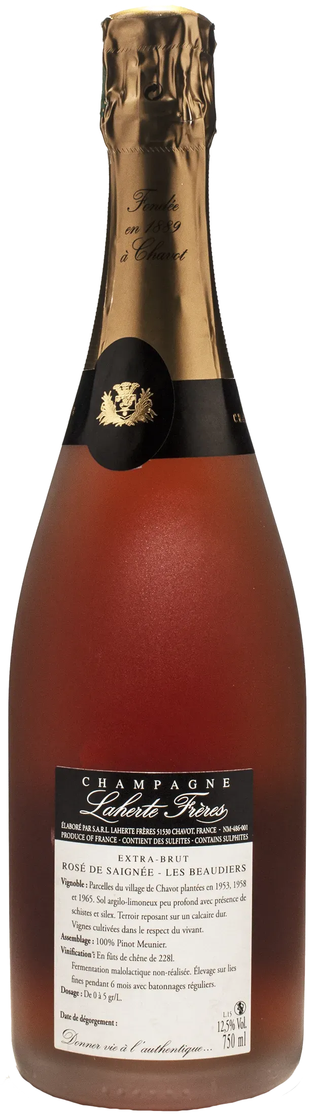 Laherte Freres Champagne Rosè de Saignee Extra Brut Les Beaudiers