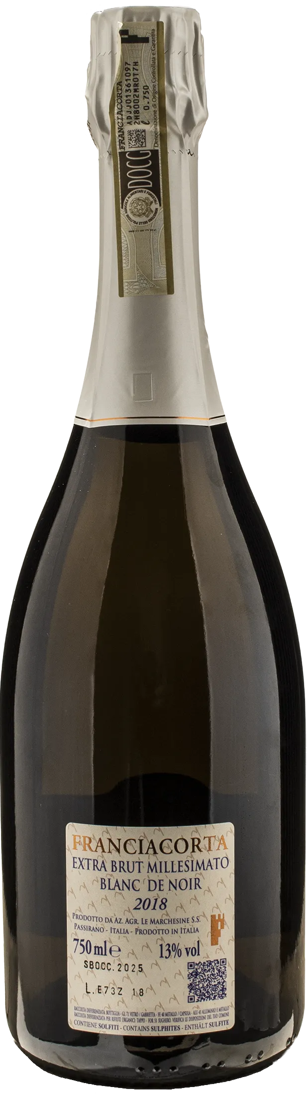 Le Marchesine Franciacorta Blanc de Noirs Nodens Extra Brut 2018