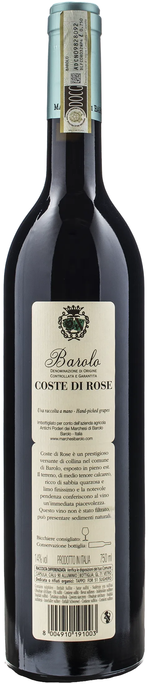 Marchesi di Barolo Barolo Coste di Rose 2018
