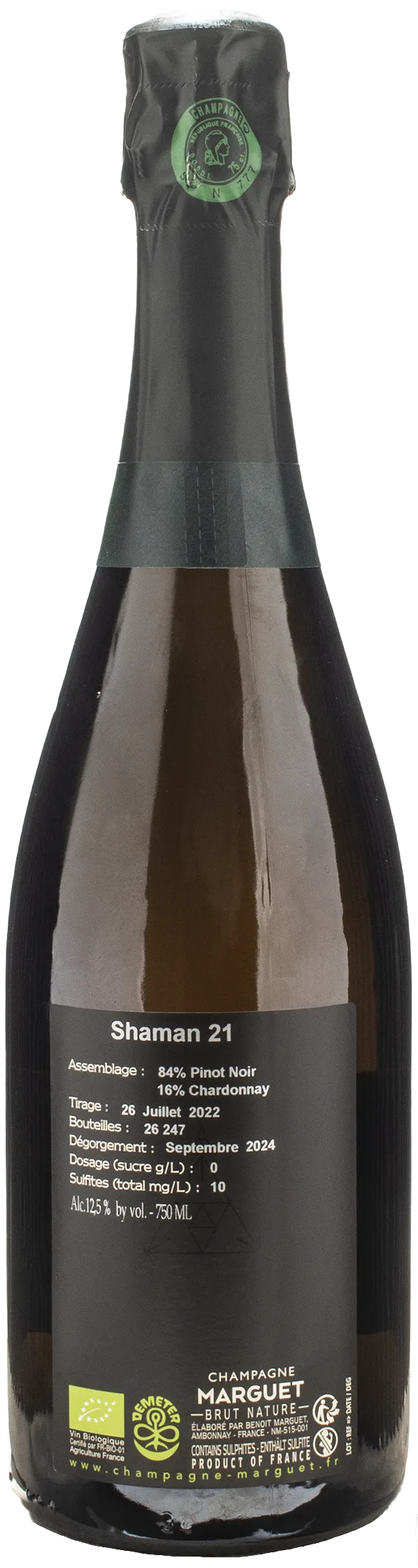 Marguet Champagne Grand Cru Shaman 21 Brut Nature
